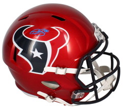 Dalton Schultz Autographed Texans Red Alternate Full Size Speed Helmet B... - £247.98 GBP