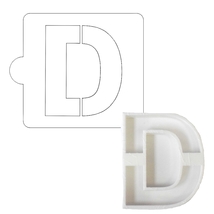 D Letter Alphabet Stencil And Cookie Cutter Set USA Made LSC107D - $4.99