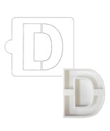 D Letter Alphabet Stencil And Cookie Cutter Set USA Made LSC107D - $93.22 MXN