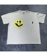 Boohoo Man Shirt Adult Large Yellow Smiley Streetwear Casual Mens Oversi... - $31.99