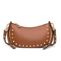 ZOOLER Women Rivet Cow Leather Bags Skin   Shoulder Bags Leather Purse Girls Cow - £98.68 GBP