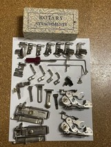 Lot Of Vintage Singer &amp; Greist Hemmer Rotary Sewing Machine Attachments - $14.24