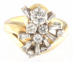 Women&#39;s Cluster ring 18kt Yellow Gold 290887 - £1,917.65 GBP