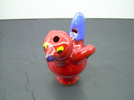 Spanish hand made pottery , water whistle , Europe made ceramics, bird song - $50.00