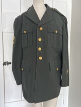 Vintage WWII US Army Green Dress Uniform Jacket 41 R With Patches Read - $45.00