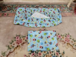 2pc Kids Disney Mickey Mouse Clubhouse 100% Cotton Bedding TWIN Flat and... - €17,49 EUR