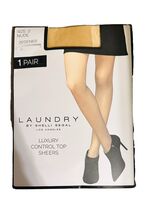 Laundry by Shelli Segal Luxury Sheer Pantyhose Size 2 Nude New NIP Contr... - $6.00