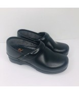 Dansko XP Shoes Women&#39;s 6.5 / 7 - Black Leather Nursing Comfort Clogs EU 37 - £27.68 GBP