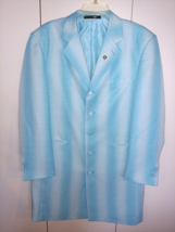 ALBERTO CELINI MENS ZOOTSUIT BLUE POLYESTER JACKET-40R-NWOT-MILAN ITALY-... - £35.45 GBP