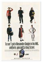 Score NHL Hockey Cards Alexaandre Daigle Vintage 1993 Full-Page Comic Book Ad - £7.80 GBP