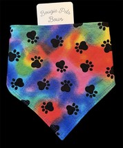 Bougie Pets Bows Tie Dye Pet Bandana With Snap Closure New - $7.00