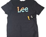 Women&#39;s Lee Missy Crew Neck Light Weight Logo Tee Black T-Shirt NWT - $10.88