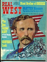 Real West 7/1973-Custers Battle Flag cover-Blood Brother of Cochise-VG+ - £44.66 GBP