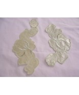 20 LT GREEN EMBROIDERED SATIN APPLIQUES 2 SIZES - £12.86 GBP