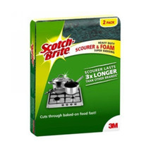 Scotch Brite Heavy Duty Sponge Foam Scrub (Pack of 2) - £24.44 GBP