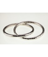 Argent Sterling Deux Entrelacé Bracelet Bracelets Avec Marteau Finition ... - €274,40 EUR