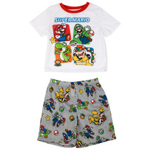 Super Mario Bros. Character Select Boy&#39;s 2-Piece Pajama Set Multi-Color - £18.94 GBP