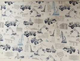 Pottery Barn Kids Construction Theme Pillowcase Dump Trucks Bulldozer ST... - $19.95