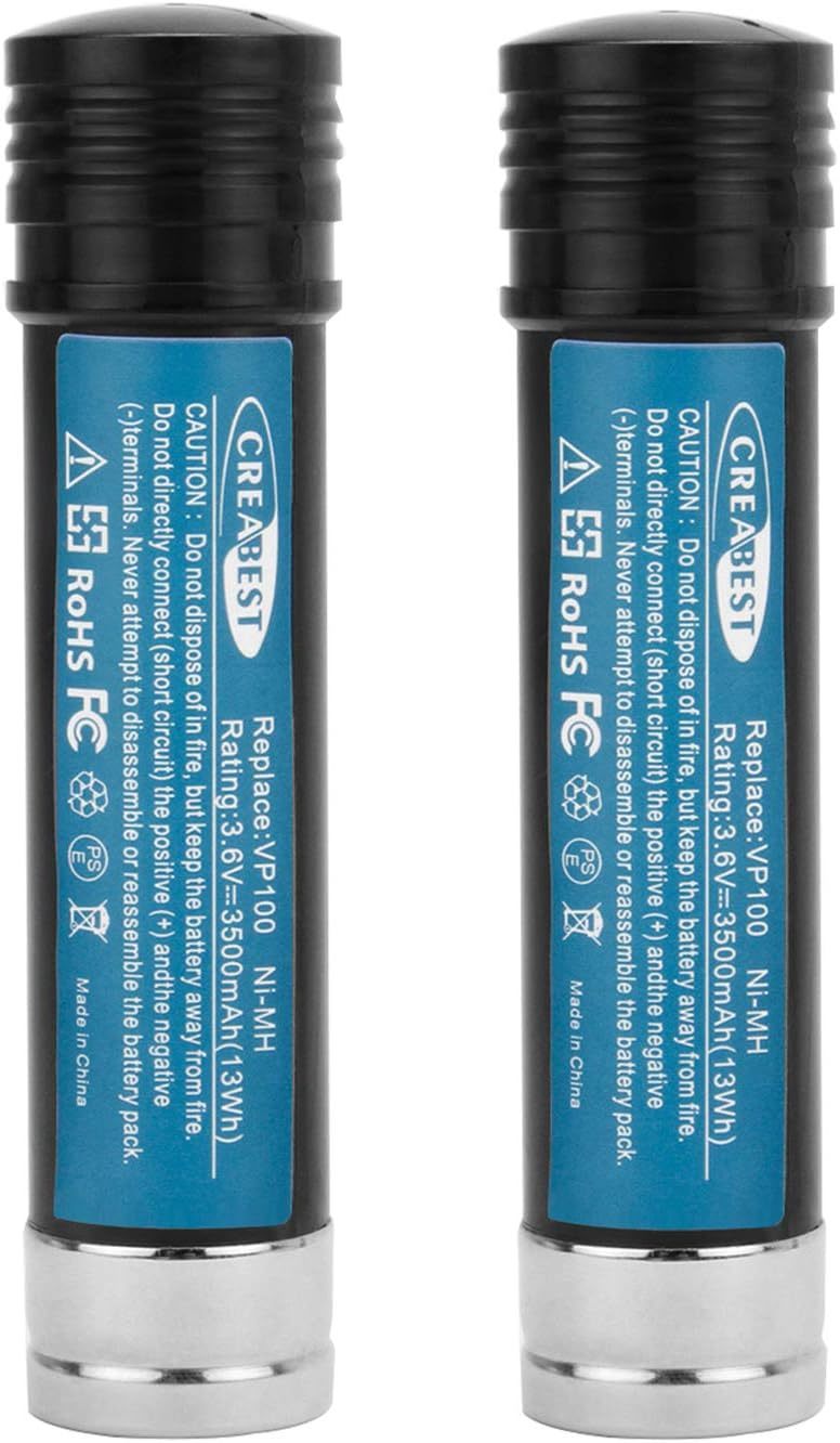 Creabest 2Pack 3.6V 3500Mah Ni-Mh Replacement Battery For Black &amp; Decker - $38.99