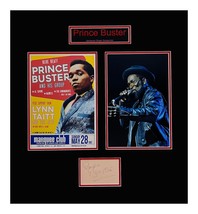 Prince Buster Autograph Book Signature Museum Framed Ready to Display - £717.49 GBP