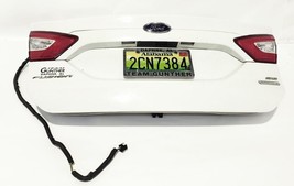 Trunk Lid Oxford White Without Camera Missing Emblem OEM Ford Fusion 2013 201... - £187.14 GBP