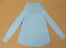 Womens Sweater Cyrus Blue Long Sleeve Cowl Neck Lightweight-size M - £31.03 GBP