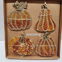 Thanksgiving Fall Harvest Cupcakes and Cashmere beaded ornaments - $26.72