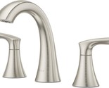 Widespread Bathroom Faucet In Brushed Nickel By Pfister Weller Lg49Wr0K. - $178.94