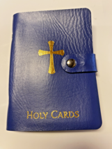 Holy Card Holder 5.25&quot;Blue Booklet, New - £7.00 GBP