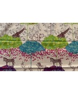 KOKKA Echino Etsuko Furuya Fabric Acacia Safari Animal Theme Florals 3+ ... - £42.73 GBP