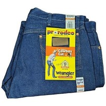Wrangler Pro Rodeo Competition Cowboy Cut Denim Blue Jeans Mens 42x32 (4... - $54.93