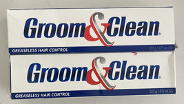 Groom &amp; Clean Greaseless Hair Control 4.5 oz Ea Lot Of 2 - £28.55 GBP