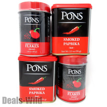Smoked Paprika Sweet Flakes or Hot Powder Spain Spice Pons - Choose One - £13.52 GBP