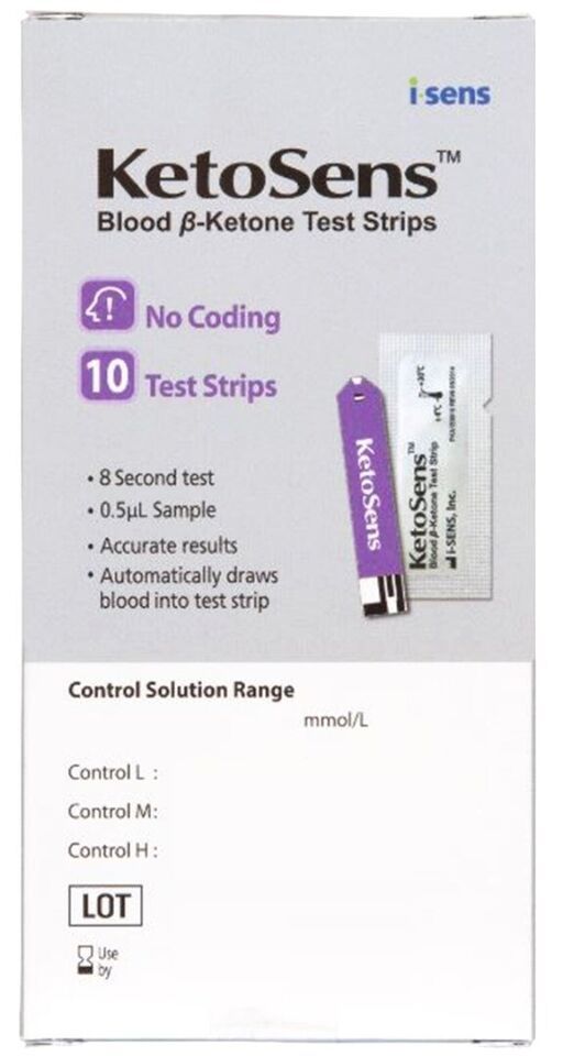 KetoSens Ketone Test Strips x 10 | Use with CareSens Dual | Trusted UK P... - $25.12