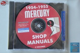 1954 1955 Mercury Shop Repair Manuals 2 Volumes CD Rom Disc PDF New - £26.73 GBP