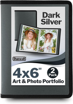 Dunwell Small Photo Album 4X6 (Dark Silver) - 2-Pack 4 X 6 Photo Book Al... - £11.41 GBP