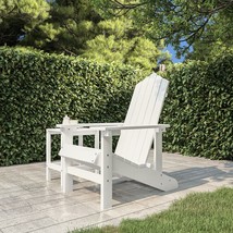 Garden Adirondack Chair HDPE White - £69.07 GBP