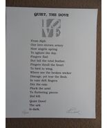 Robert Indiana "Love Poem - Quiet, the Dove" Serigraph Hand Signed &amp; Num... - $410.85