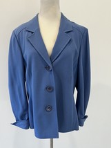 TALBOT’S Women’s Blue Stretch Blazer Jacket Size 14 Very Nice - £23.52 GBP