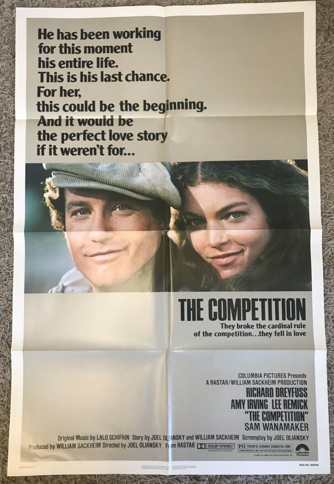 The Competition One Sheet Theatrical Movie Poster 27x41 Vintage Richard ... - $6.88