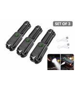 High Power Rechargeable LED Flashlight–Zoomable T6 Tactical Torch, Pack ... - $22.72