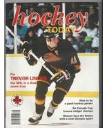 Vtg 90s HOCKEY TODAY Magazine VANCOUVER CANUCKS Trevor Linden 1992-93 HO... - $32.75 CAD