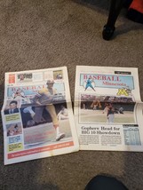VTG 1993 LOT of 2 Minnesota MN Baseball Gopher Amateur Newspaper Dave Wi... - $769.01 MXN