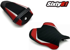 Yamaha R1 Seat Covers 2015-2021 2022 Black Red White Luimoto Front Rear Suede - £332.61 GBP