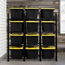 Storage Tote Rack Garage Storage Systems Heavy Duty Racks Organizer Solution New - £198.23 GBP