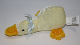 Burton &amp; + Burton Baby Duck Rattle 6&quot; Soft Toy Platypus Small Stuffed Animal Bow - £9.71 GBP