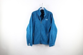 The North Face Womens Medium Distressed Spell Out Full Zip Fleece Jacket... - $39.55