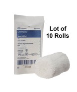 10 Roll Dermacea Gauze Fluff Bandage Roll Sterile 6-Ply White 4-1/2&quot; X 4... - £22.57 GBP