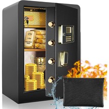 Safe Box Home Safe 4.2Ct Large Safe Box Fireproof Waterproof Double Lock... - $408.99