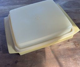 Vintage Tupperware Deviled Egg Keeper 2 Tray Container 722 &amp;723  Harvest... - $14.00